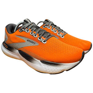Brooks Glycerin 21 Men's 11D Running Shoes Orange Black White Sneakers READ